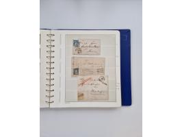 1839/1941, interessante und reichhaltige, meist gestempelte Sammlung, ab Zürich 6 mit senkrechten Unterdrucklinien auf Briefs