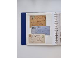 1839/1941, interessante und reichhaltige, meist gestempelte Sammlung, ab Zürich 6 mit senkrechten Unterdrucklinien auf Briefs