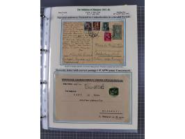 HYPERINFLATION: 1945/46, extensive exhibit collection with over 125 covers and postcards, spanning periods 1 to 21 and 25-26,