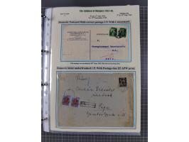 HYPERINFLATION: 1945/46, extensive exhibit collection with over 125 covers and postcards, spanning periods 1 to 21 and 25-26,