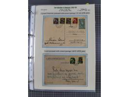 HYPERINFLATION: 1945/46, extensive exhibit collection with over 125 covers and postcards, spanning periods 1 to 21 and 25-26,