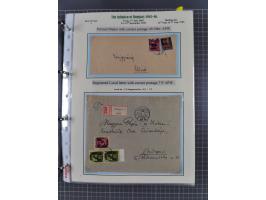 HYPERINFLATION: 1945/46, extensive exhibit collection with over 125 covers and postcards, spanning periods 1 to 21 and 25-26,