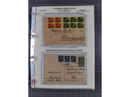 HYPERINFLATION: 1945/46, extensive exhibit collection with over 125 covers and postcards, spanning periods 1 to 21 and 25-26,