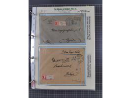 HYPERINFLATION: 1945/46, extensive exhibit collection with over 125 covers and postcards, spanning periods 1 to 21 and 25-26,