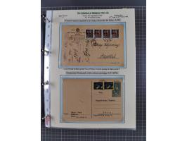 HYPERINFLATION: 1945/46, extensive exhibit collection with over 125 covers and postcards, spanning periods 1 to 21 and 25-26,