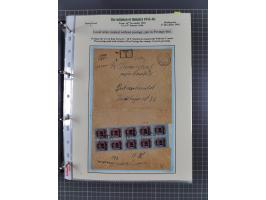 HYPERINFLATION: 1945/46, extensive exhibit collection with over 125 covers and postcards, spanning periods 1 to 21 and 25-26,