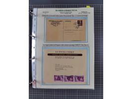 HYPERINFLATION: 1945/46, extensive exhibit collection with over 125 covers and postcards, spanning periods 1 to 21 and 25-26,