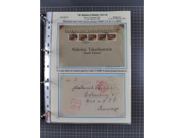 HYPERINFLATION: 1945/46, extensive exhibit collection with over 125 covers and postcards, spanning periods 1 to 21 and 25-26,