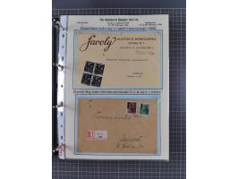 HYPERINFLATION: 1945/46, extensive exhibit collection with over 125 covers and postcards, spanning periods 1 to 21 and 25-26,