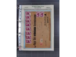 HYPERINFLATION: 1945/46, extensive exhibit collection with over 125 covers and postcards, spanning periods 1 to 21 and 25-26,