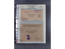 HYPERINFLATION: 1945/46, extensive exhibit collection with over 125 covers and postcards, spanning periods 1 to 21 and 25-26,