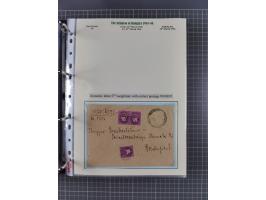 HYPERINFLATION: 1945/46, extensive exhibit collection with over 125 covers and postcards, spanning periods 1 to 21 and 25-26,