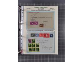 HYPERINFLATION: 1945/46, extensive exhibit collection with over 125 covers and postcards, spanning periods 1 to 21 and 25-26,