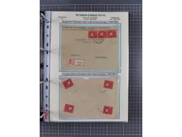 HYPERINFLATION: 1945/46, extensive exhibit collection with over 125 covers and postcards, spanning periods 1 to 21 and 25-26,