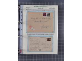 HYPERINFLATION: 1945/46, extensive exhibit collection with over 125 covers and postcards, spanning periods 1 to 21 and 25-26,