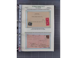 HYPERINFLATION: 1945/46, extensive exhibit collection with over 125 covers and postcards, spanning periods 1 to 21 and 25-26,