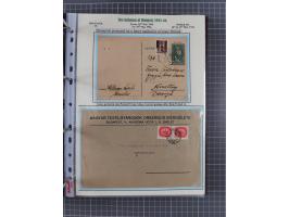 HYPERINFLATION: 1945/46, extensive exhibit collection with over 125 covers and postcards, spanning periods 1 to 21 and 25-26,