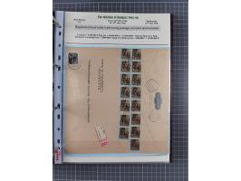 HYPERINFLATION: 1945/46, extensive exhibit collection with over 125 covers and postcards, spanning periods 1 to 21 and 25-26,