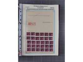 HYPERINFLATION: 1945/46, extensive exhibit collection with over 125 covers and postcards, spanning periods 1 to 21 and 25-26,