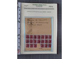 HYPERINFLATION: 1945/46, extensive exhibit collection with over 125 covers and postcards, spanning periods 1 to 21 and 25-26,