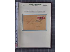 HYPERINFLATION: 1945/46, extensive exhibit collection with over 125 covers and postcards, spanning periods 1 to 21 and 25-26,