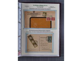 HYPERINFLATION: 1945/46, extensive exhibit collection with over 125 covers and postcards, spanning periods 1 to 21 and 25-26,