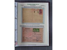 HYPERINFLATION: 1945/46, extensive exhibit collection with over 125 covers and postcards, spanning periods 1 to 21 and 25-26,