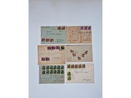 HYPERINFLATION: 1945/46, large stock of duplicates with over 155 covers and parcel cards, spanning most periods up to the 27t