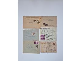 HYPERINFLATION: 1945/46, large stock of duplicates with over 155 covers and parcel cards, spanning most periods up to the 27t