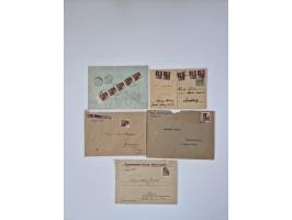 HYPERINFLATION: 1945/46, large stock of duplicates with over 155 covers and parcel cards, spanning most periods up to the 27t