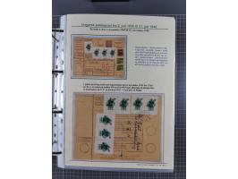 HYPERINFLATION: 1945/46, highly specialized Parcel Cards exhibit collection with around 80 items, showing a fine range of fra