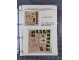 HYPERINFLATION: 1945/46, highly specialized Parcel Cards exhibit collection with around 80 items, showing a fine range of fra