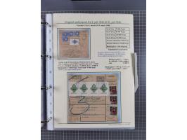 HYPERINFLATION: 1945/46, highly specialized Parcel Cards exhibit collection with around 80 items, showing a fine range of fra