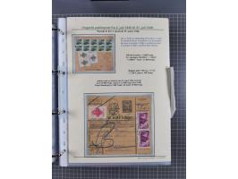 HYPERINFLATION: 1945/46, highly specialized Parcel Cards exhibit collection with around 80 items, showing a fine range of fra