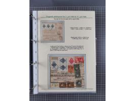 HYPERINFLATION: 1945/46, highly specialized Parcel Cards exhibit collection with around 80 items, showing a fine range of fra