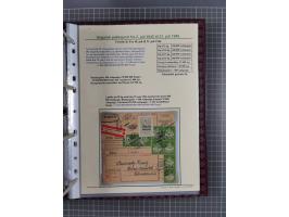 HYPERINFLATION: 1945/46, highly specialized Parcel Cards exhibit collection with around 80 items, showing a fine range of fra