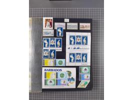 1880/2000 (approx.), mint, unused and used collection in 4 stockbooks, including good part Falkland and territories