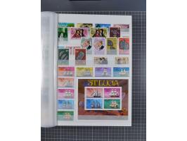 1880/2000 (approx.), mint, unused and used collection in 4 stockbooks, including good part Falkland and territories