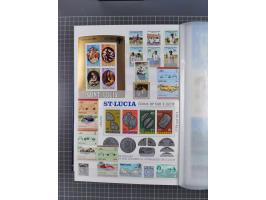 1880/2000 (approx.), mint, unused and used collection in 4 stockbooks, including good part Falkland and territories