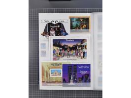 1880/2000 (approx.), mint, unused and used collection in 4 stockbooks, including good part Falkland and territories