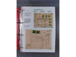 HYPERINFLATION: 1945/46, Parcel Cards exhibit collection with over 65 items, showing usages from periods 2 to 13 (including t