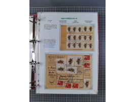 HYPERINFLATION: 1945/46, Parcel Cards exhibit collection with over 65 items, showing usages from periods 2 to 13 (including t