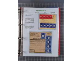 HYPERINFLATION: 1945/46, Parcel Cards exhibit collection with over 65 items, showing usages from periods 2 to 13 (including t