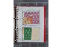 HYPERINFLATION: 1945/46, Parcel Cards exhibit collection with over 65 items, showing usages from periods 2 to 13 (including t