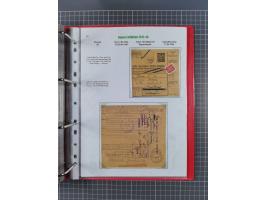 HYPERINFLATION: 1945/46, Parcel Cards exhibit collection with over 65 items, showing usages from periods 2 to 13 (including t