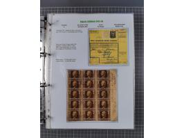 HYPERINFLATION: 1945/46, Parcel Cards exhibit collection with over 65 items, showing usages from periods 2 to 13 (including t