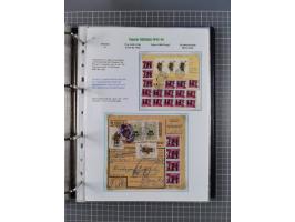 HYPERINFLATION: 1945/46, Parcel Cards exhibit collection with over 65 items, showing usages from periods 2 to 13 (including t