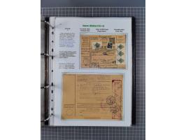 HYPERINFLATION: 1945/46, Parcel Cards exhibit collection with over 65 items, showing usages from periods 2 to 13 (including t