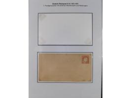 1872/75, Sammlung “Privat-Ganzsachenumschläge” mit 25 Umschlägen. Dabei u.a. jeweils 1 Umschlag mit Wertstempel 2½ und 5 Gros