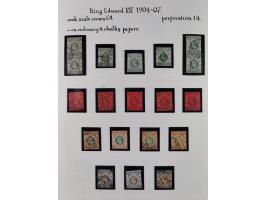 1903/12 (approx.), mostly used collection with over 80 values of the King Edward VII issue, incl. better Mi.-Nr. 88 unused wi